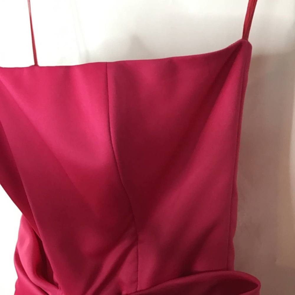 Vintage Victor Costa Barbie pink strapless gown with large bow - Picture 6 of 9